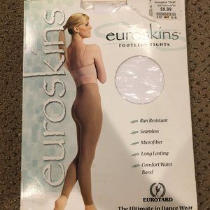 NWT Adult EuroSkins White Footless Tights